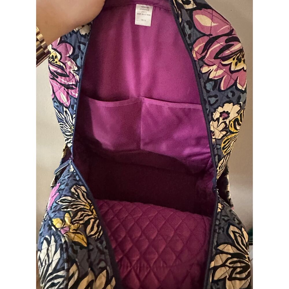 Vera Bradley Backpack in African Violet Print - Picture 8 of 8